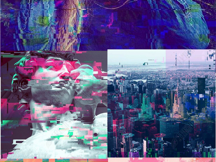 图像艺术故障显示特效PS动作