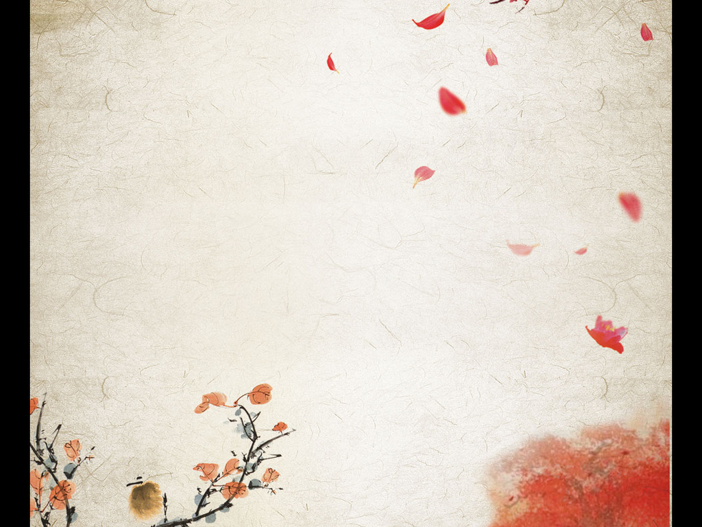 信封信纸模板 ></p></a> 中国风水墨信纸作文纸小报简历国画古风背景  素材