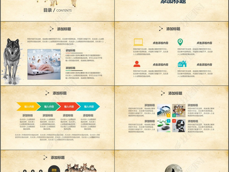 狼精神企业文化建设培训演讲PPT(图片编号:1