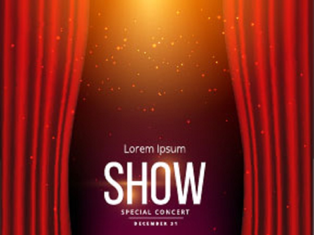 高端大气舞台拉开帷幕矢量背景