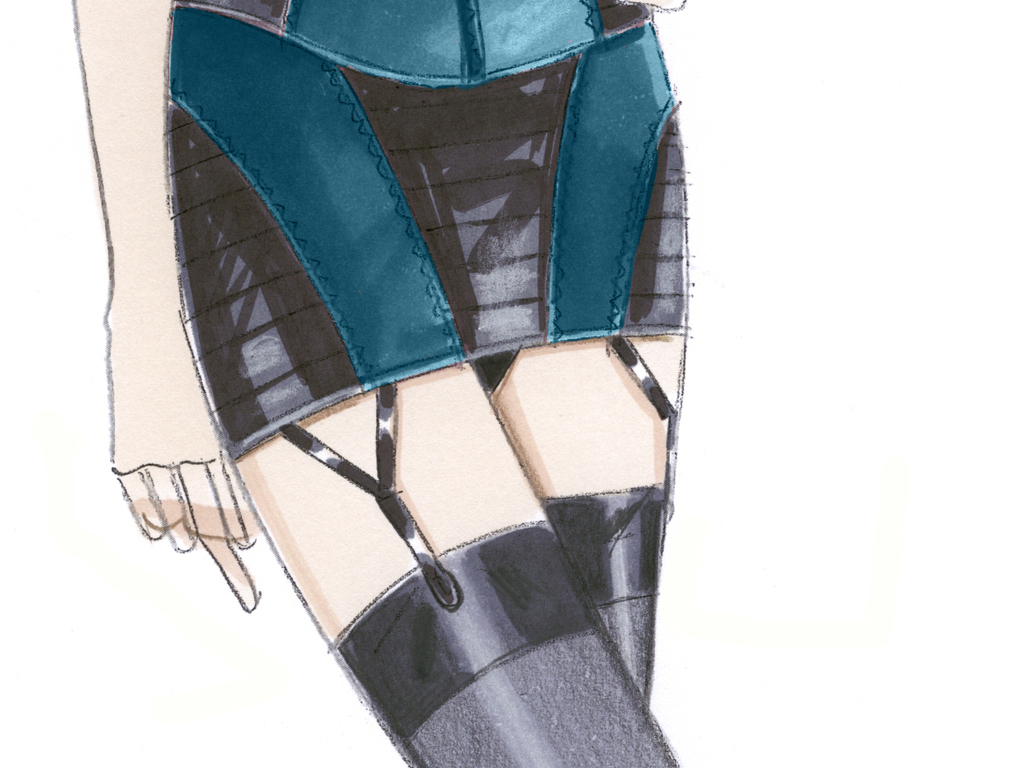 系列内衣效果图_内衣美女
