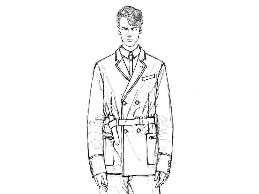 风衣设计稿_和平精英黄金风衣图片