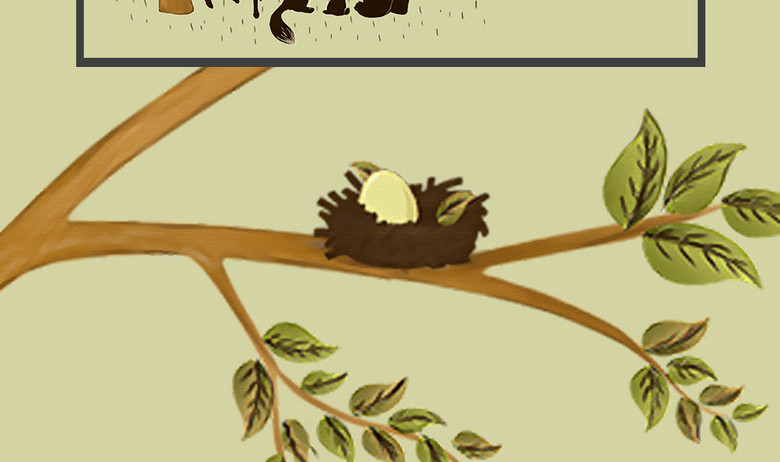 欧式儿童房间可爱小树飞鸟动物背景墙(图片编