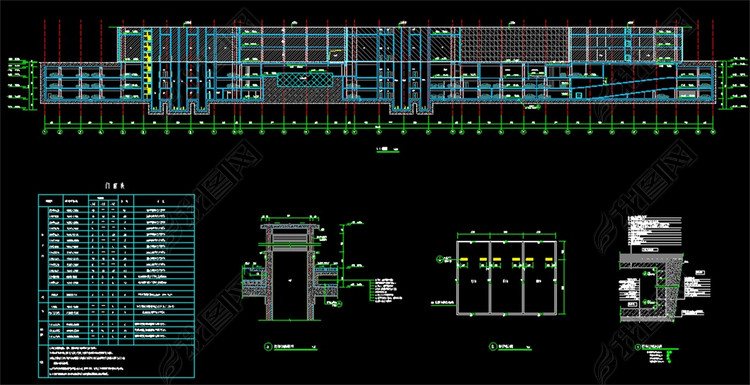 停车场地下车库CAD平面图