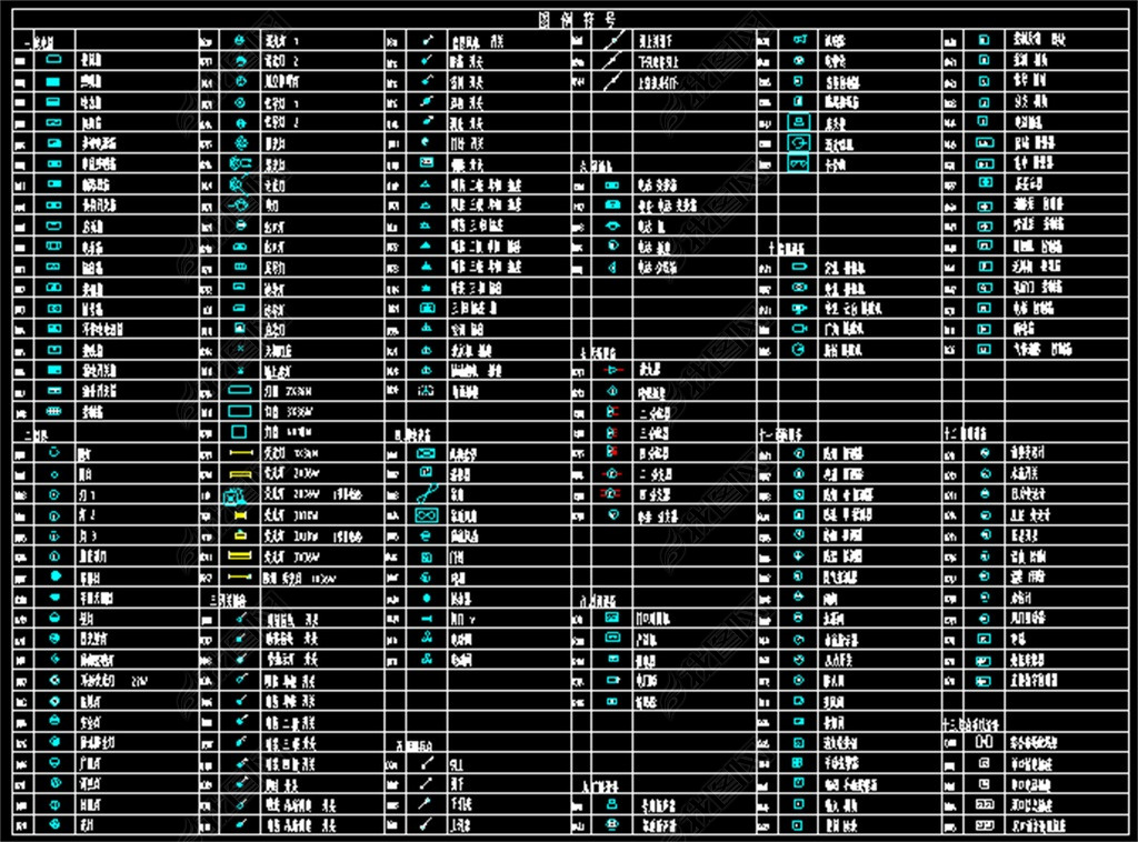 电气符号CAD图库大全