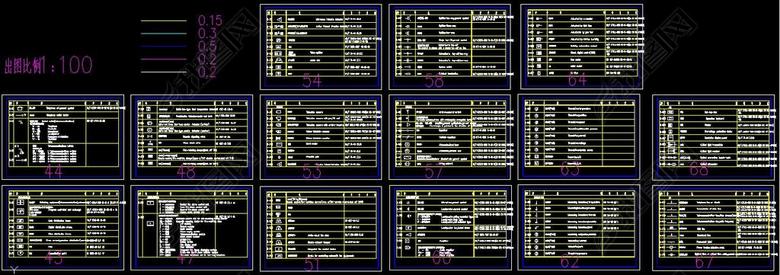 CAD国家标准图集电器图例室内设计图库(图片