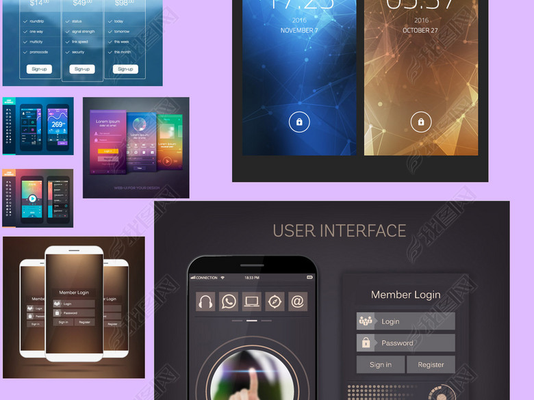 手机app微信小程序AI源文件手机软件图片下载
