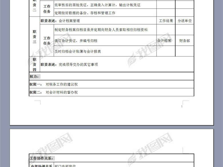电力公司税务会计岗位说明书(图片编号:16121