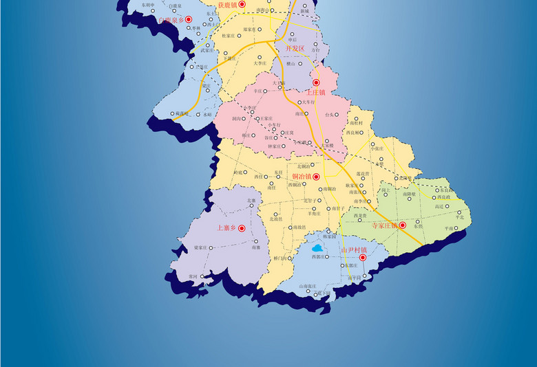 鹿泉市地图矢量版(图片编号:16131358)_其他地图