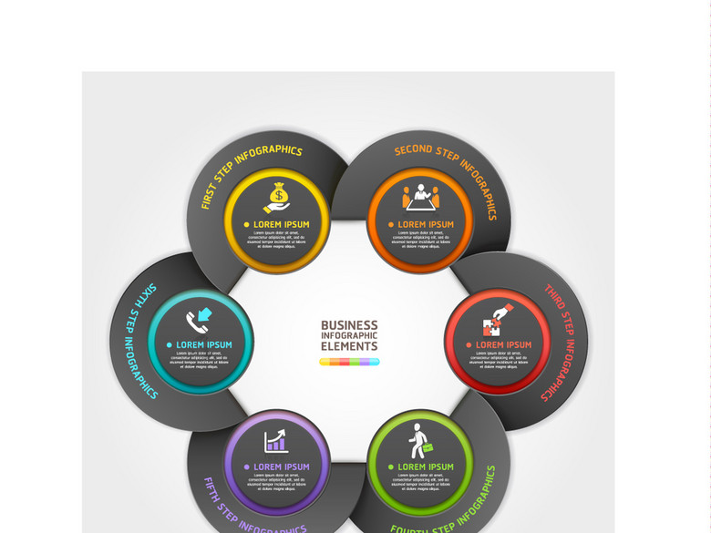 企业画册扁平金融工作总结ppt模板图表(图片编