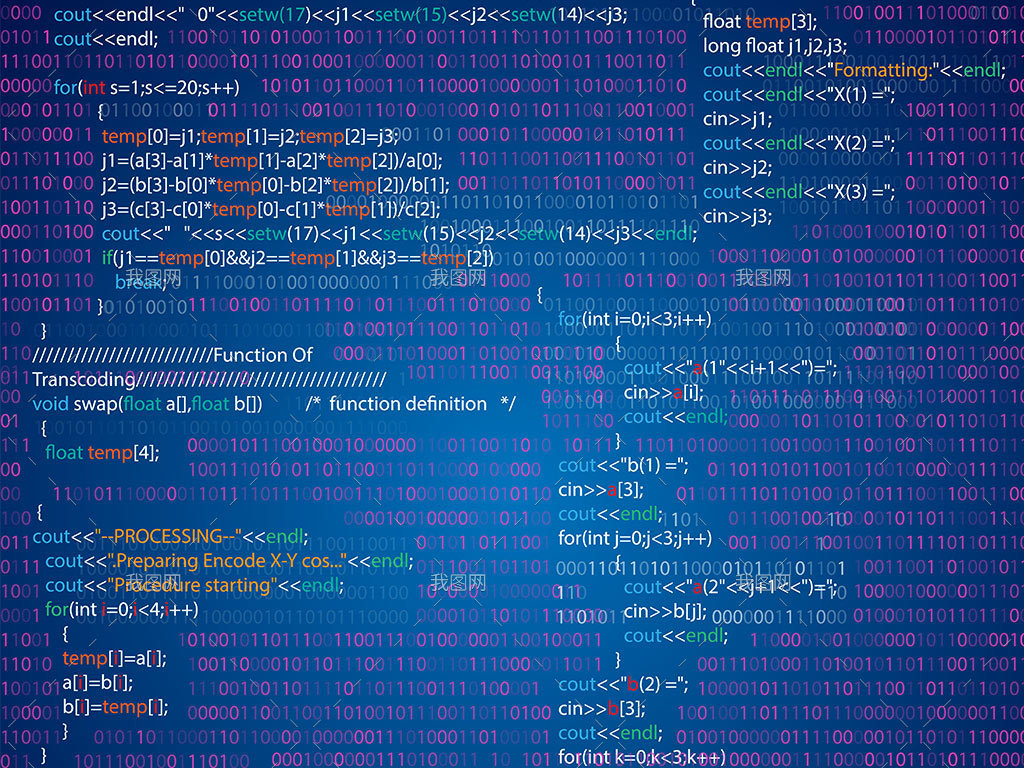 矢量代码编程数码程序科技背景设计元素