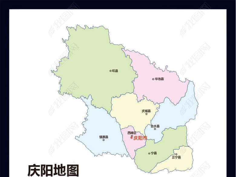 庆阳地图(含矢量图)(图片编号:16148073)_其他