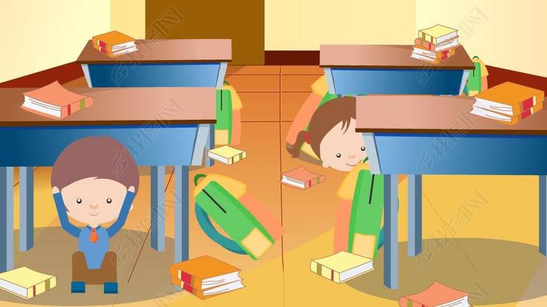 地震处理办法--学校篇时长40秒图片下载fla素材