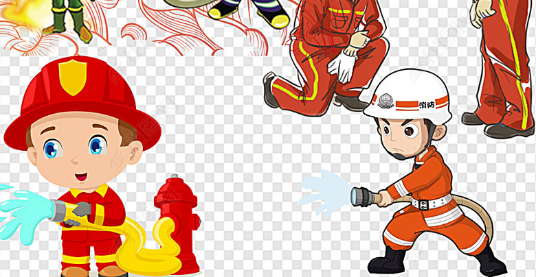 社区安全知识119卡通火警消防栓消防图片下载