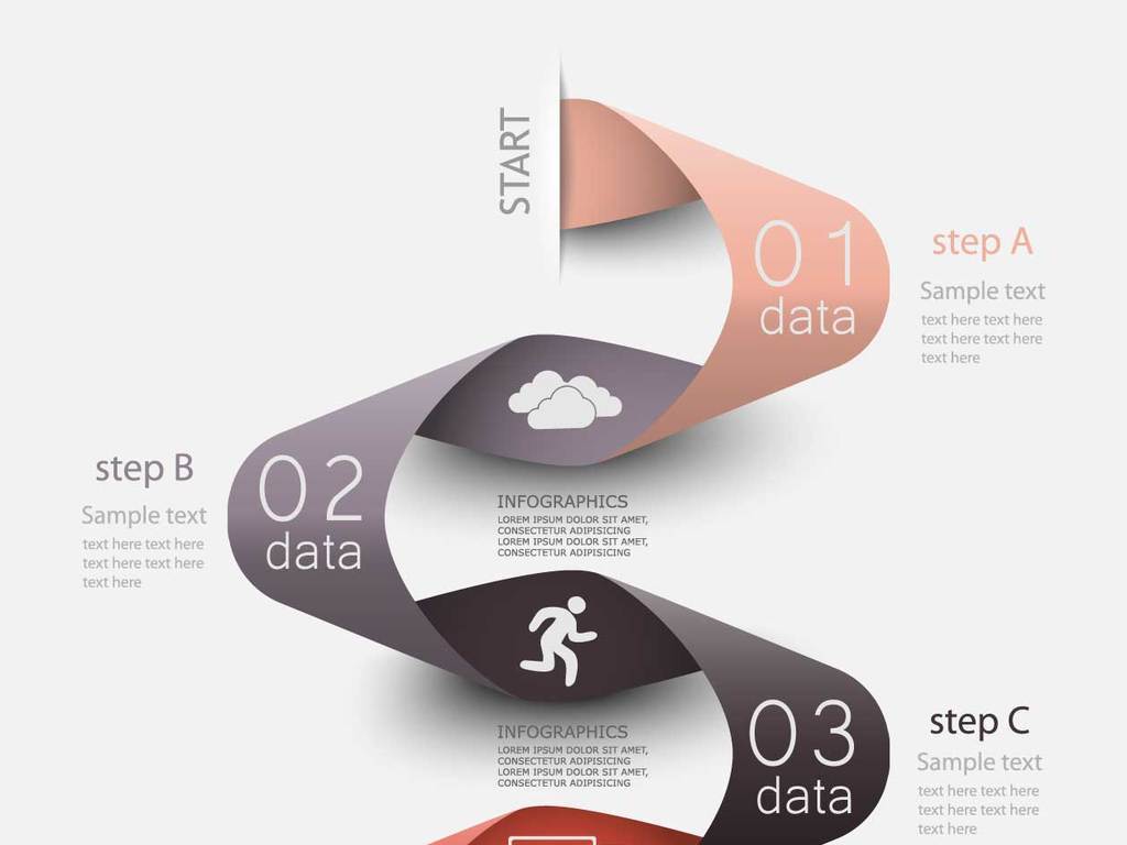 创意立体数据统计ppt图表素材
