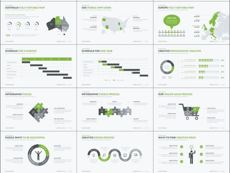 团队介绍案例展示销售总结推广PPT模版(图片
