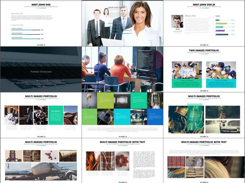 企业介绍成功案例销售营销报告PPT模版(图片