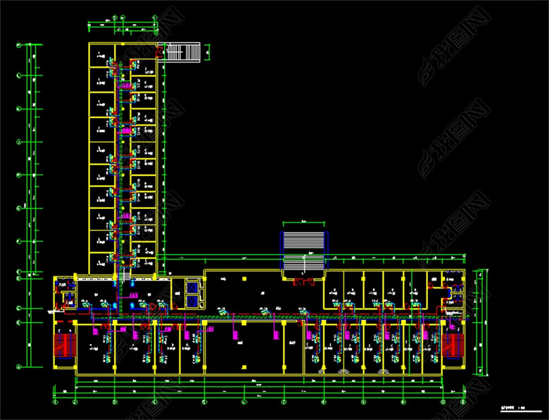 地下室中央空调CAD系统平面图(图片编号:162