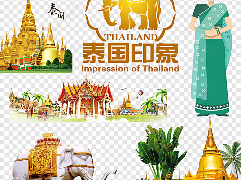 泰国旅游泰国大象泰国地图泰国游泰国的盛情图