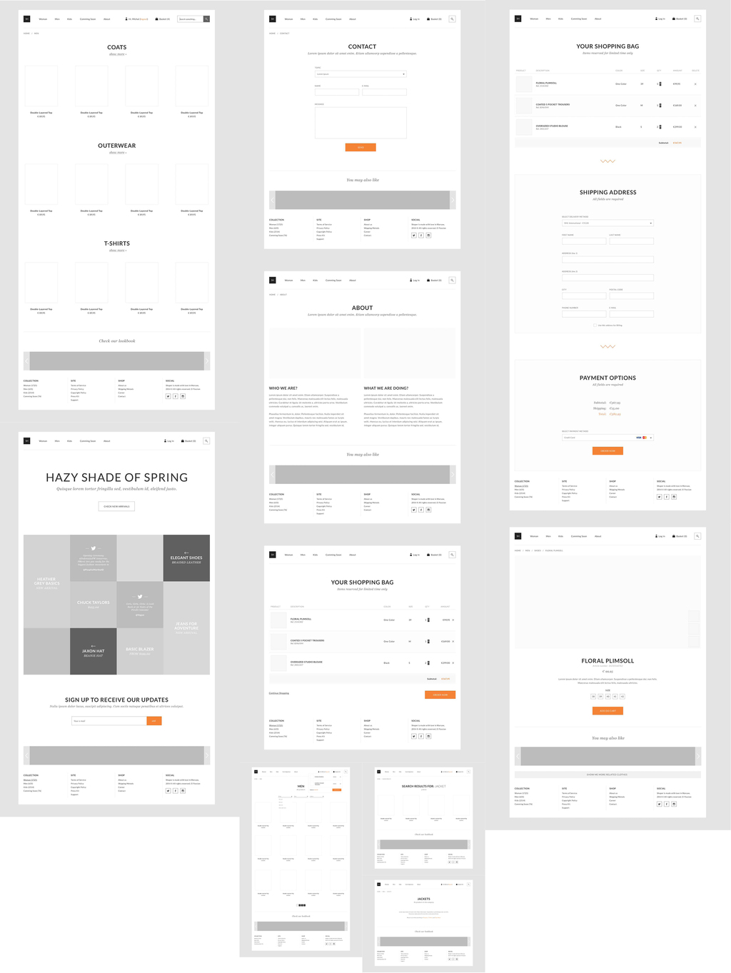大气简洁电商行业网页APPUI模板