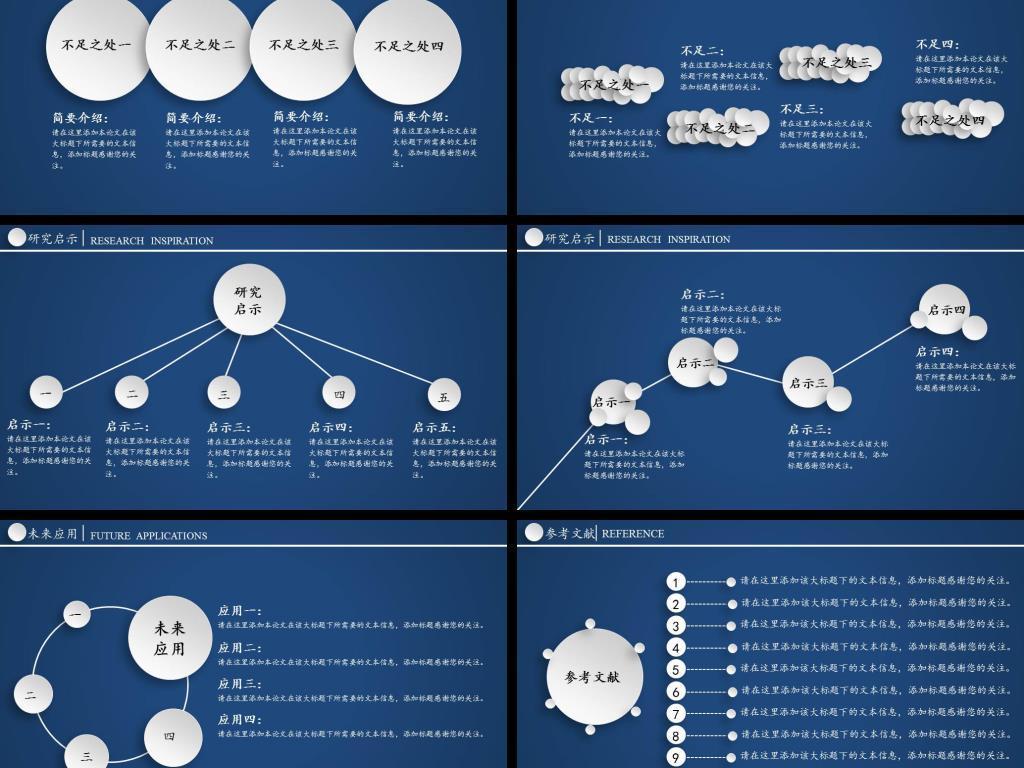 动态精美开题报告课题申请论文答辩通用模板
