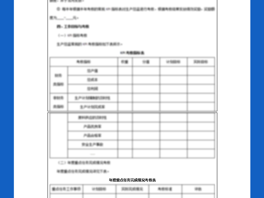 2017年生产总监绩效考核方案图片设计素材_高