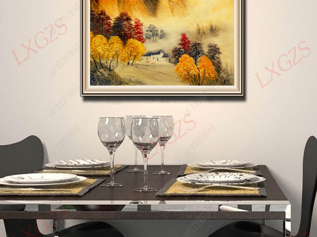 装饰画挂墙玄关金色 jpg