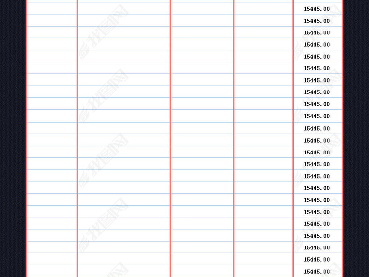 公司现金流水账自动计算表格模板excel