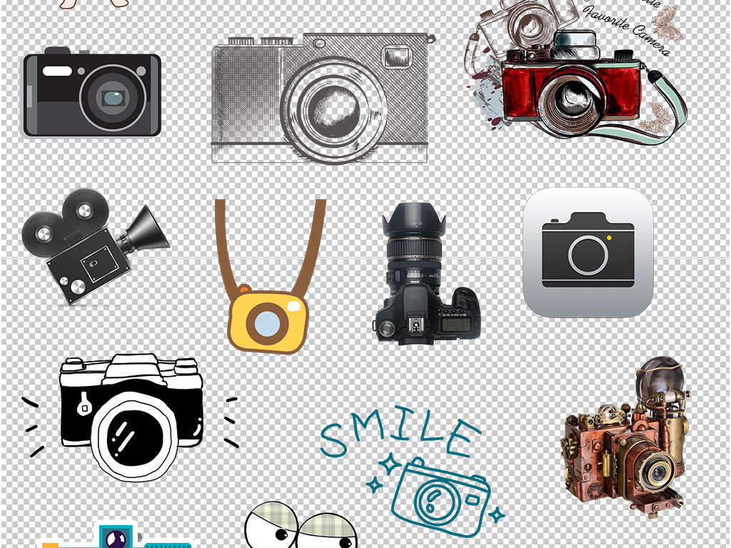 卡通相机素材图片设计_高清其他模板下载(8.02MB)QQEE2CA827分享_背景素材大全