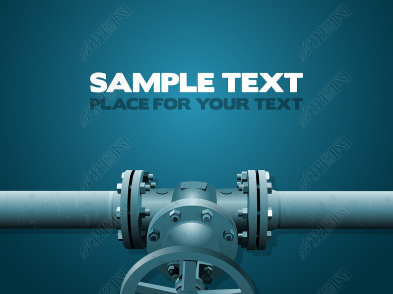 工业工厂污水排放水管阀门管道设计素材背景图