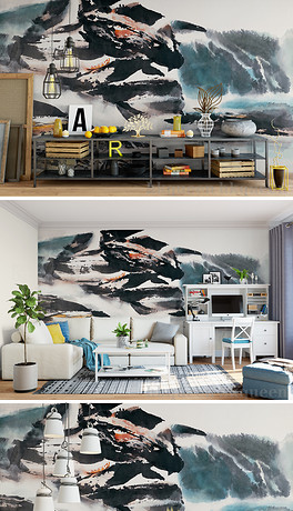 山水风景图绘画简单又漂亮 264x460a0a0