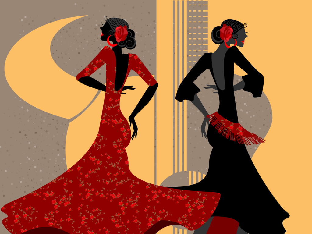 拉丁舞招生海报宣传画舞蹈学校招生广告