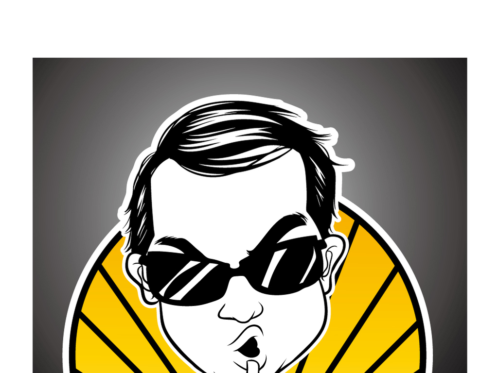 一个戴眼镜的人在走路猜成语_看图猜成语(3)