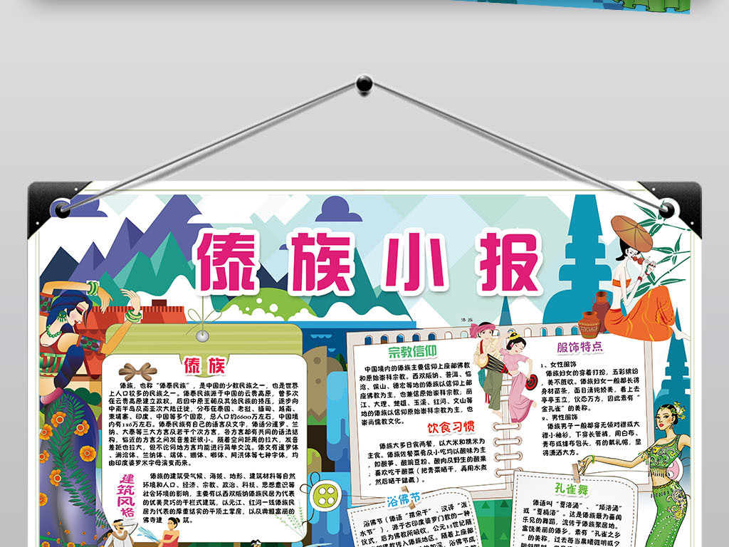 人口和民族的地理小报_人口和民族的思维导图