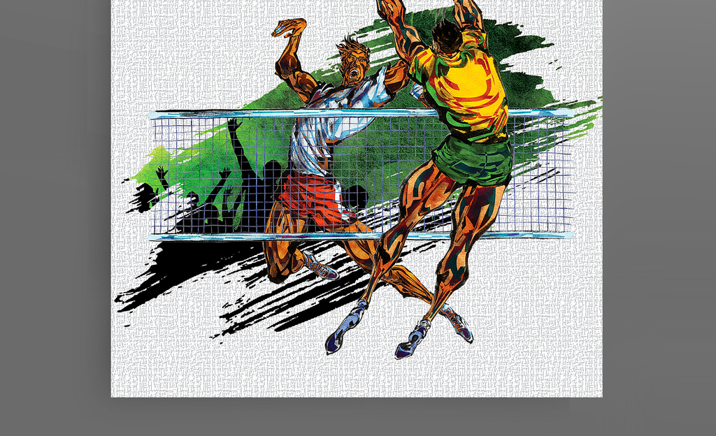 排球比赛海报展板宣传