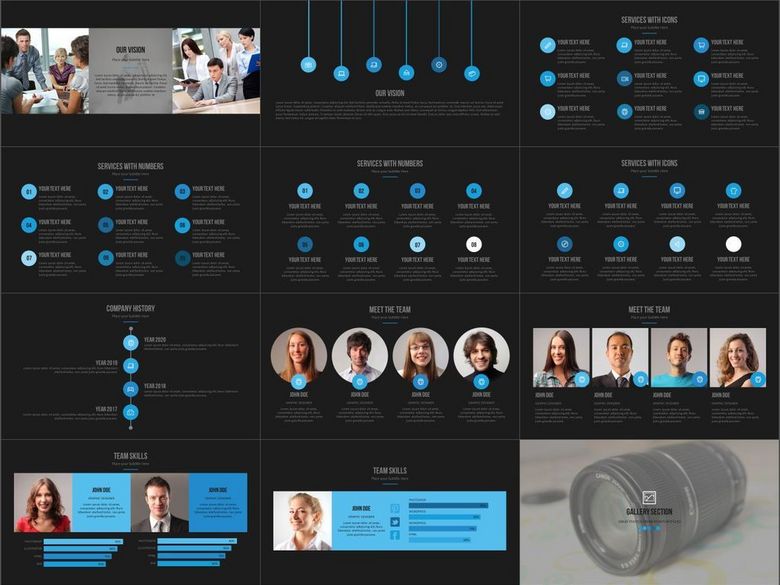 创新企业推广总结汇报产品介绍PPT模板(图片