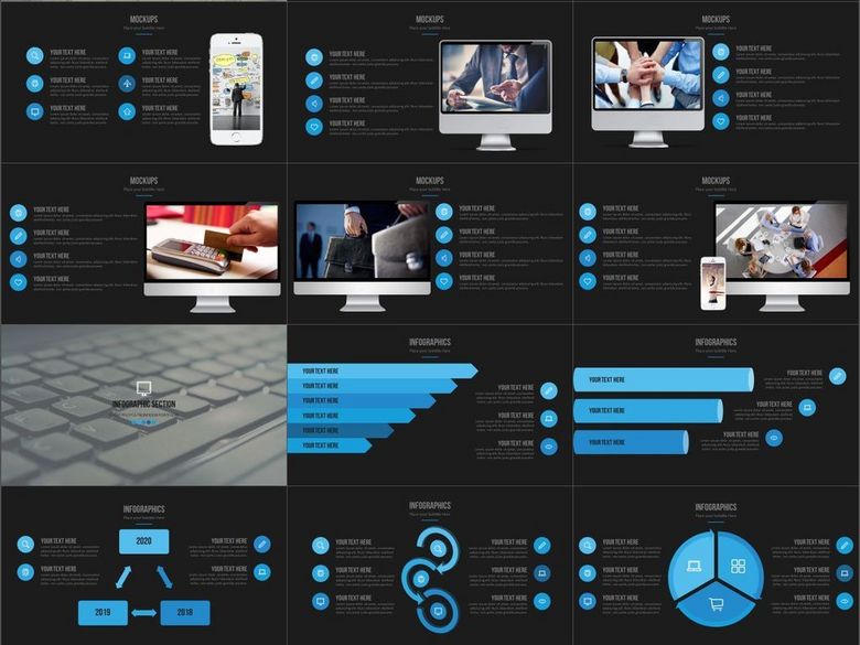 创新企业推广总结汇报产品介绍PPT模板(图片