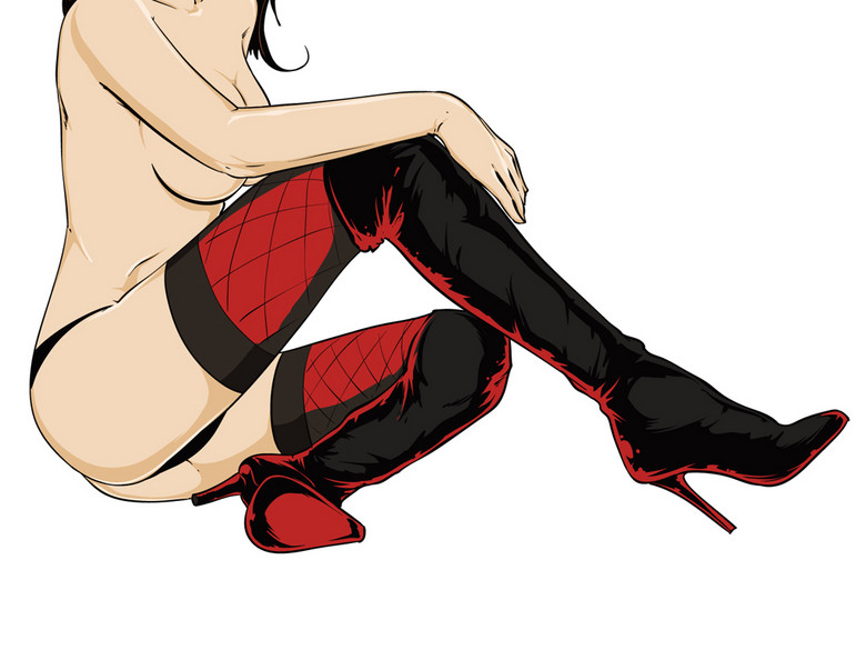 丝袜美脚性感美女内衣模特(图片编号:1634280