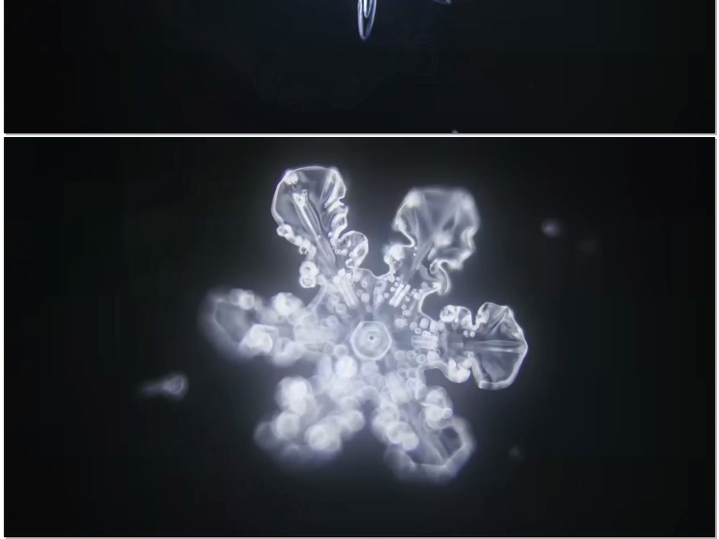 雪花冰晶结晶体