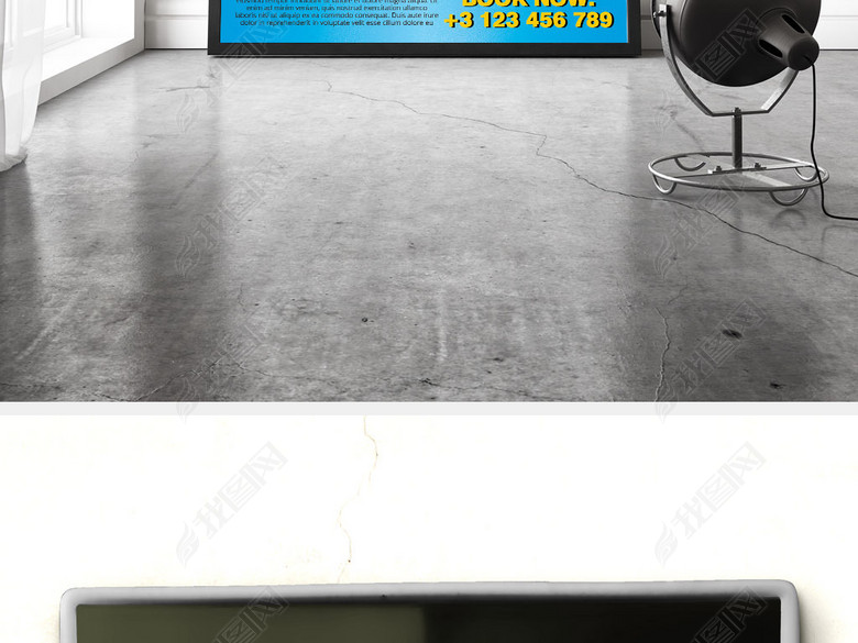 时尚清新美国留学签证旅游旅行社宣传海报(图