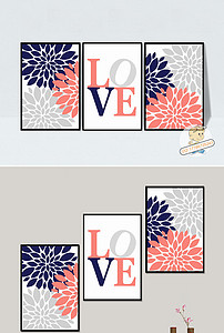 【精品】无边框客厅画背景墙|装饰画设计素材