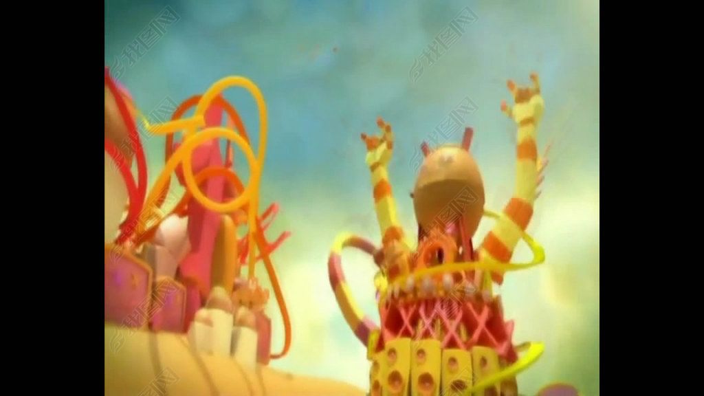 少儿舞蹈甩葱歌舞台LED大屏动态背景