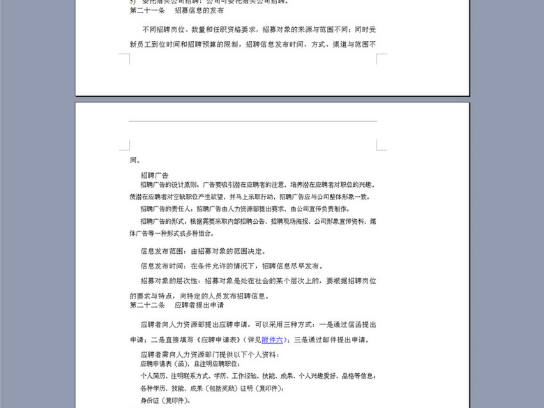 某水电开发公司人员招聘录用制度21页(图片编