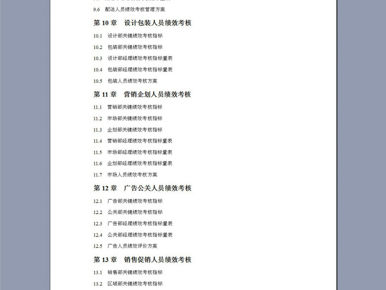 企业绩效考核制度范本62页(图片编号:163721