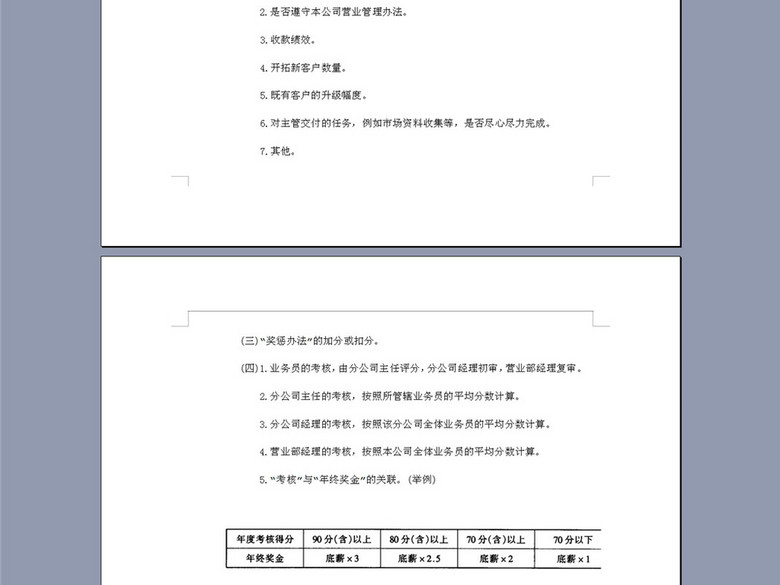 销售人员考核制度2P(图片编号:16373483)_绩