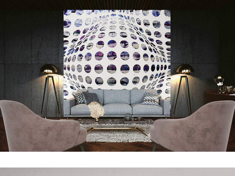 现代时尚创意3D圆点面抽象装饰画(图片编号:1