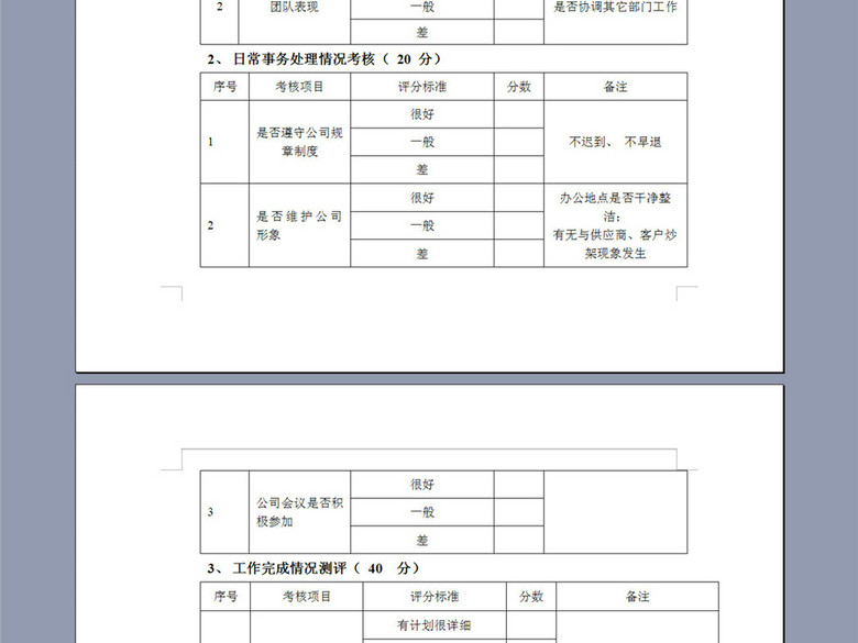 公司财务部业绩考核制度6P(图片编号:163741