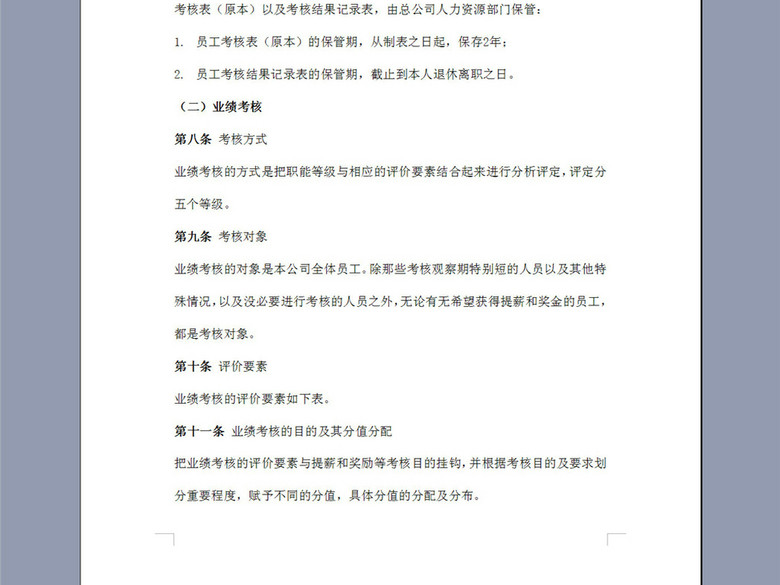 某公司员工考核制度4P(图片编号:16376709)_