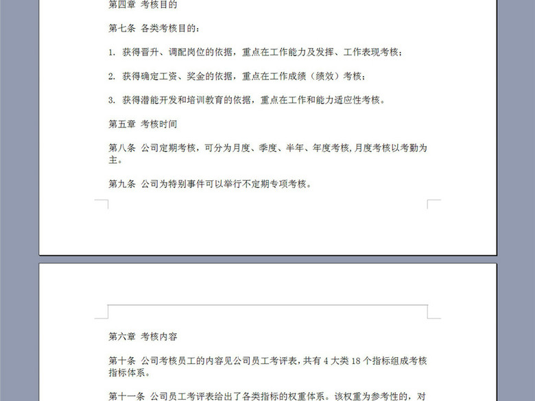 现代企业员工考核管理细则5P(图片编号:1637