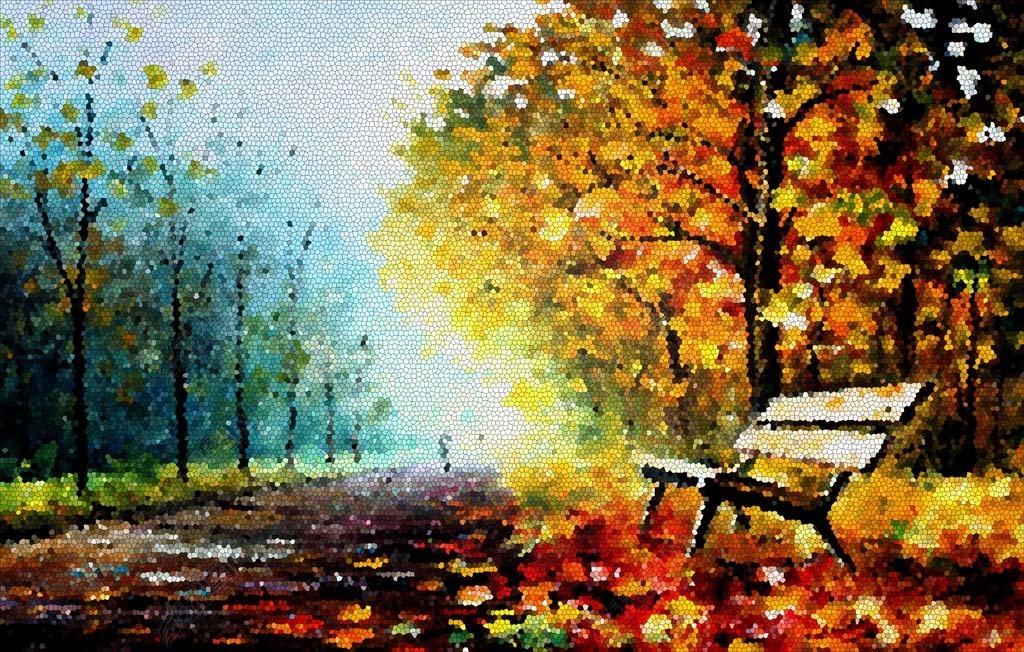 原创秋意风景画